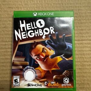 Xbox One Microsoft Hello Neighbor Video Game disc 2017 dynamic pixels gearbox